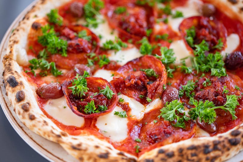 Pizza Diavola scharf